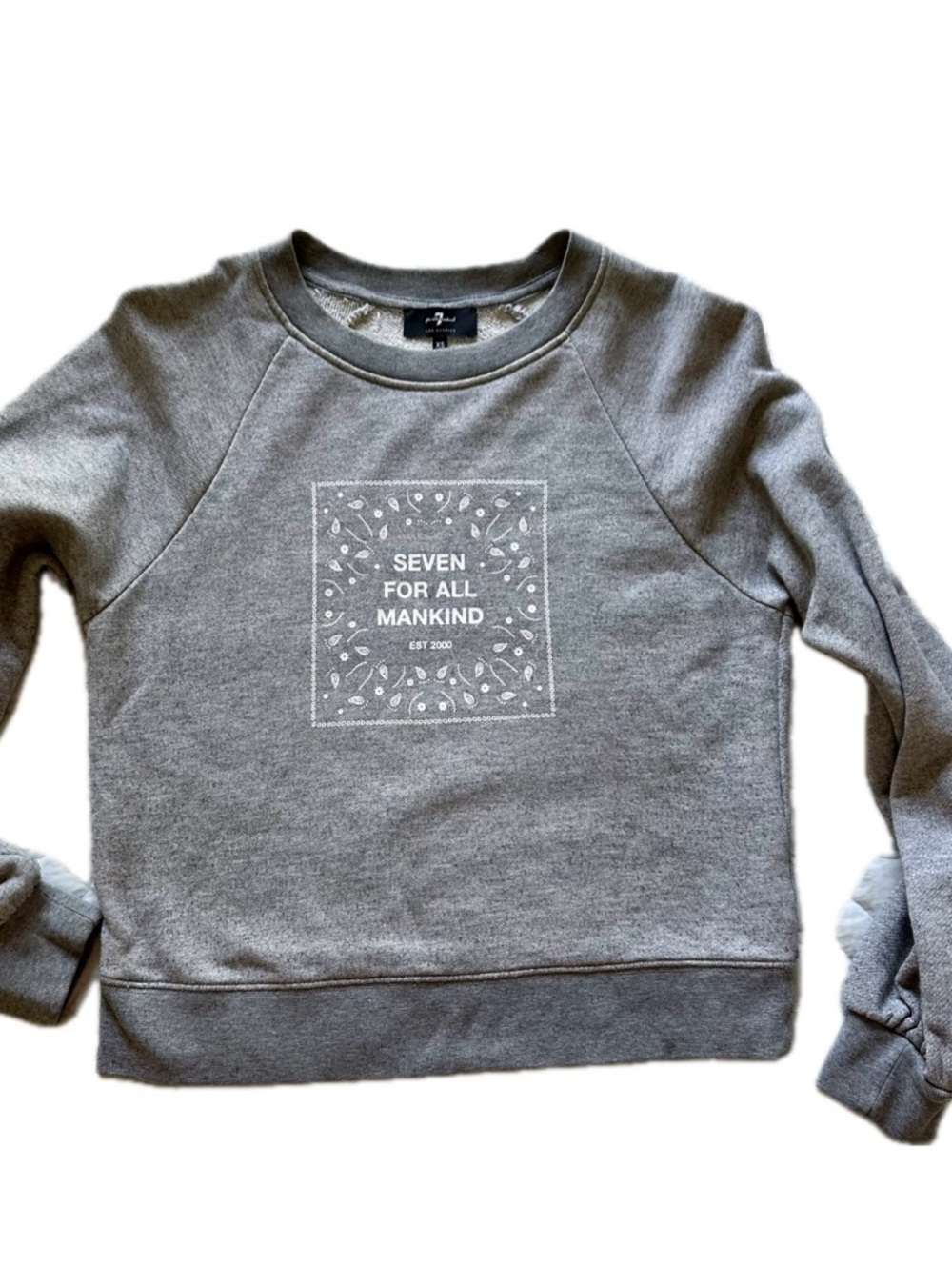 Seven For All Mankind Gray Logo Sweatshirt